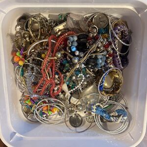 BIG Lot of Costume Jewelry – AS-IS – Great for Crafters or Resale